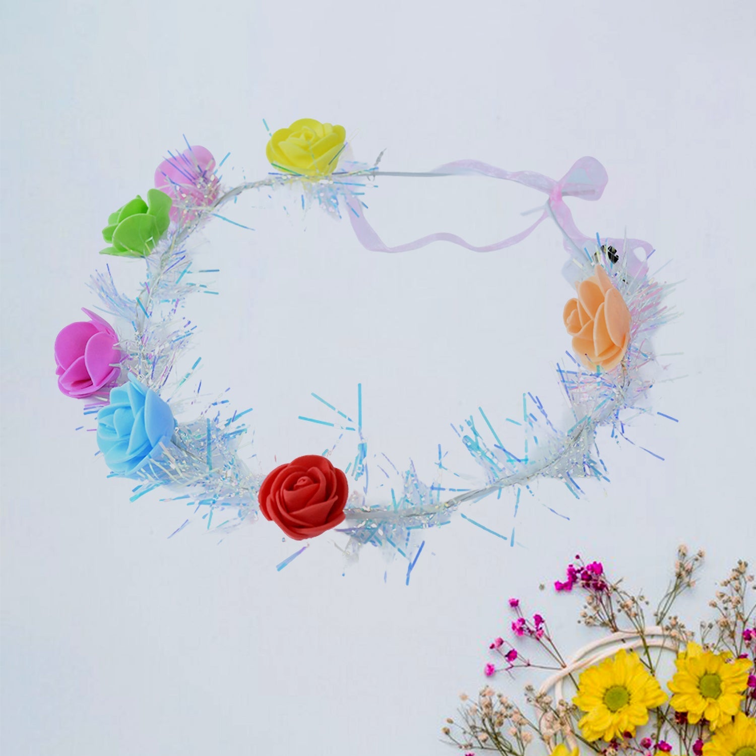 LED Flower Crown Headband – Multicolor Light-Up (1 Pc), Hair accessories LED Flower Crown Headband – Multicolor Light-Up (1 Pc), Hair accessories